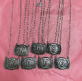 Buckle letter necklace