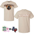 Brown custom T.O Tee