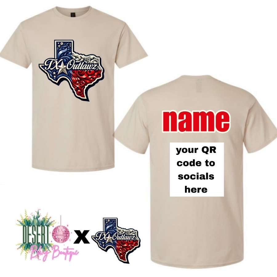 Custom QR code Tee